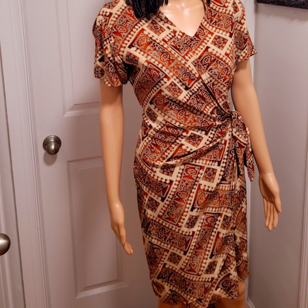 JONES NEW YORK SILK DRESS EUC